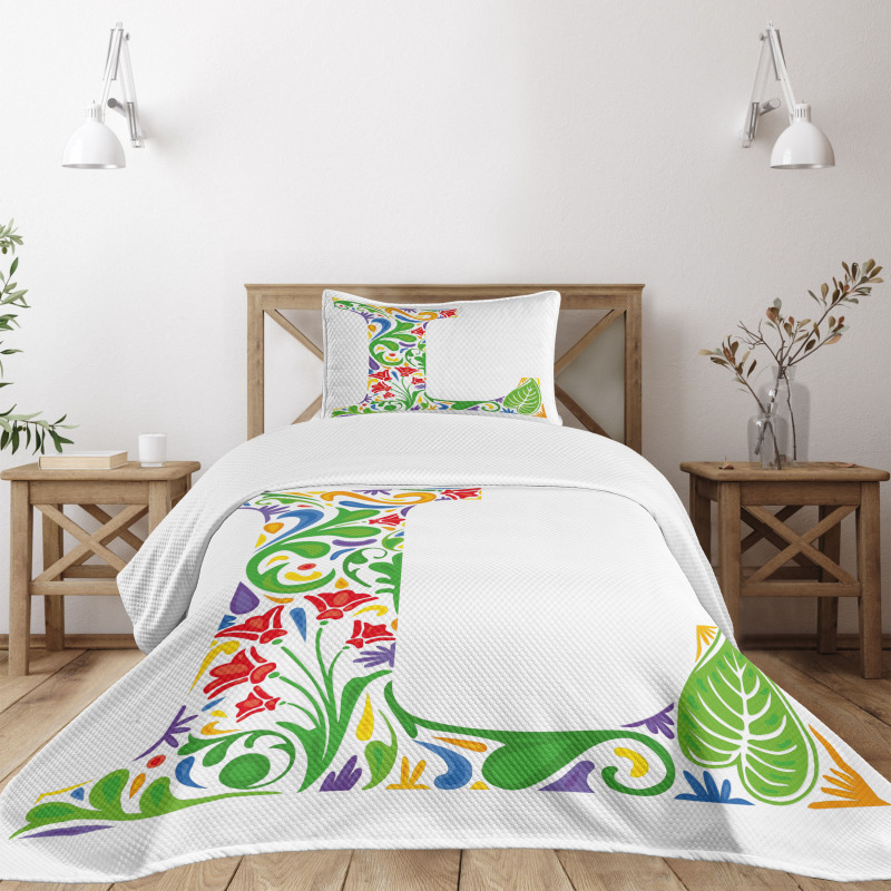 Leaf Blossom Bedspread Set