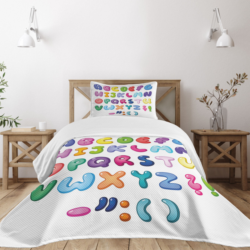 Bubble Shaped Colorful Bedspread Set