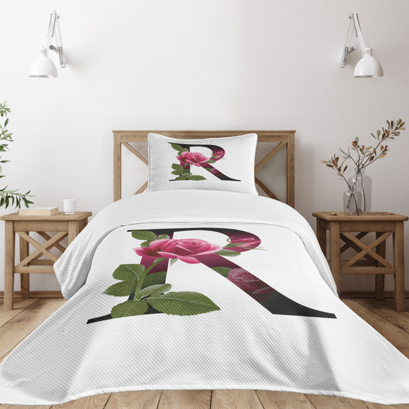 Flower of Love Rose R Bedspread Set