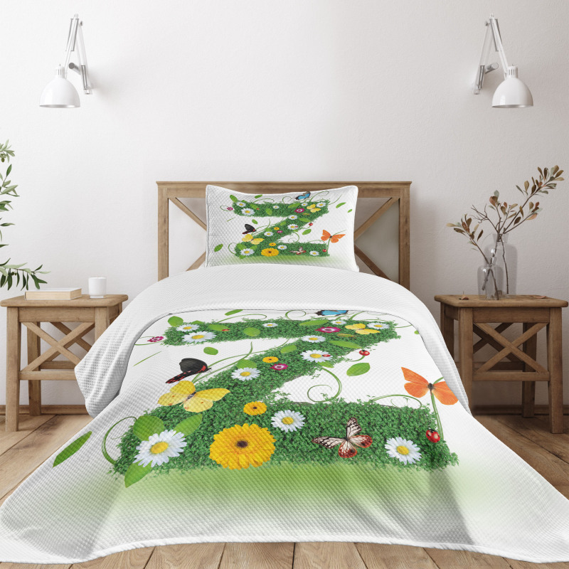 Fresh Summer Garden Bedspread Set