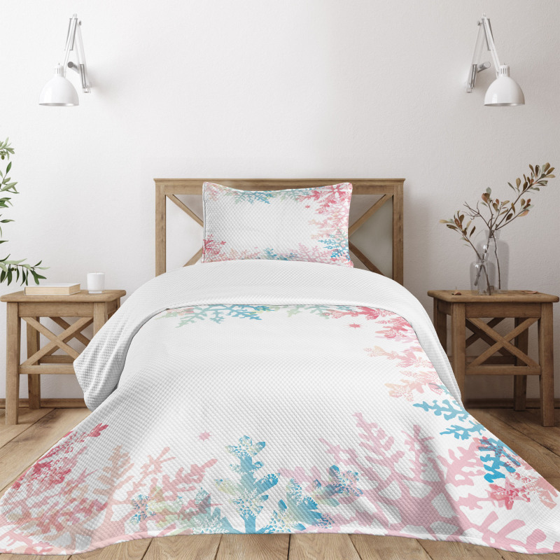 Winter Inspired Pastel Bedspread Set