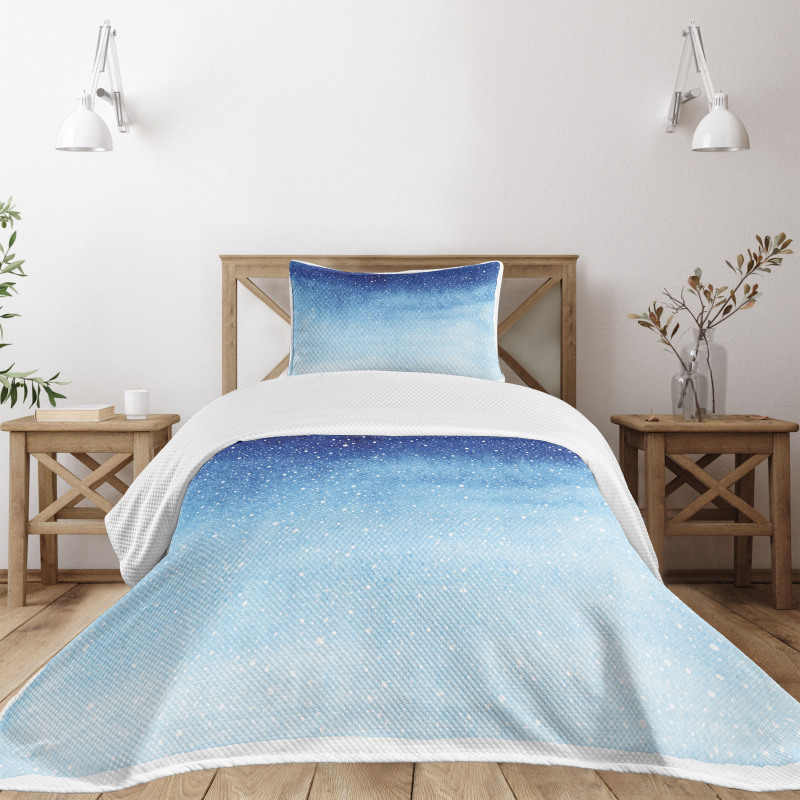 Watercolor Shades Xmas Bedspread Set