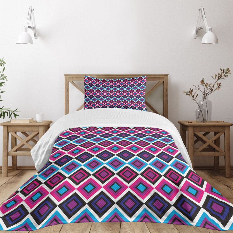 Psychedelic Lines Bedspread Set