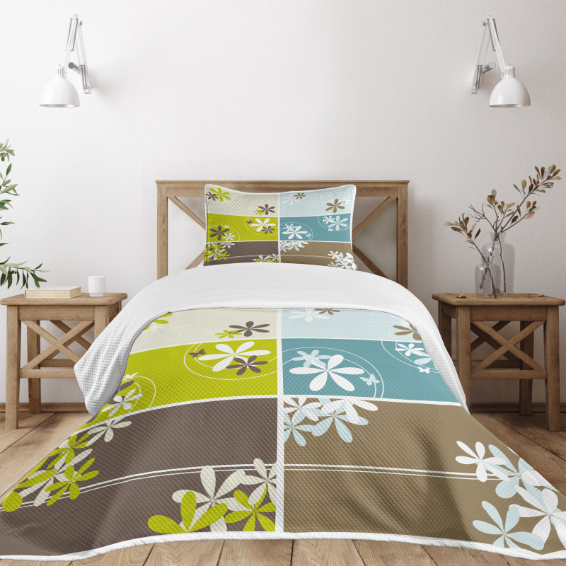 Spring Inspired Blossoms Bedspread Set