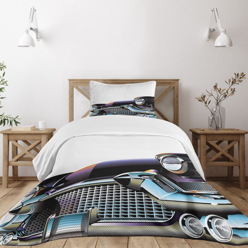 Old Fashioned Automobile Bedspread Set