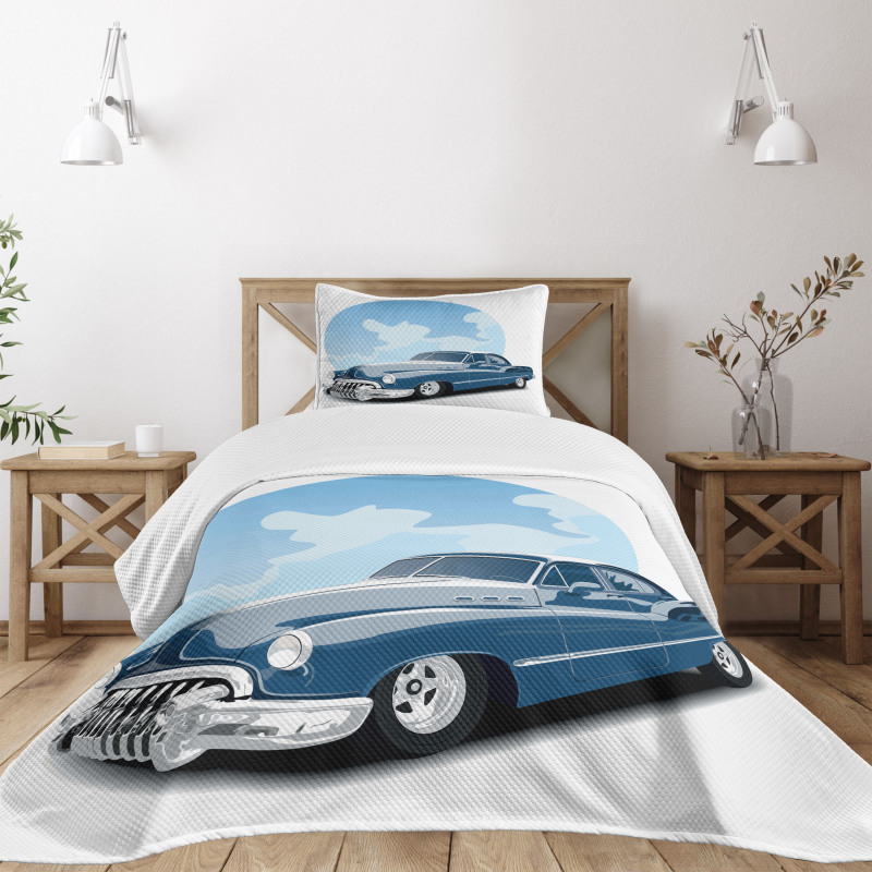 Old School Vintage Auto Bedspread Set