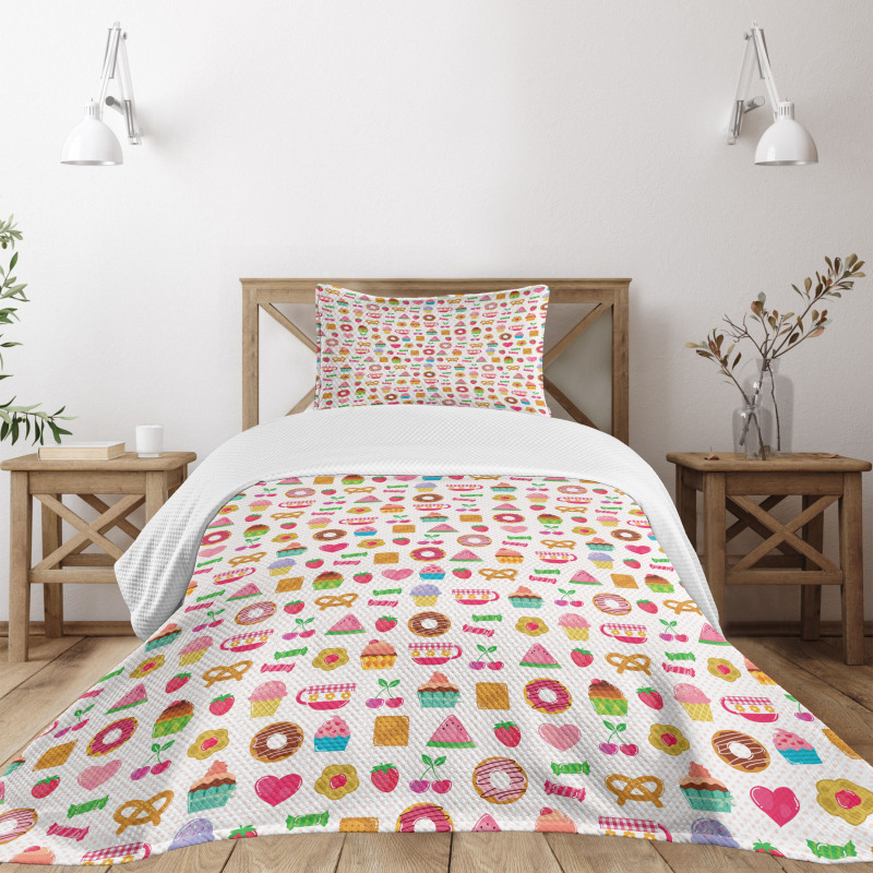 Candies Cookies Bedspread Set