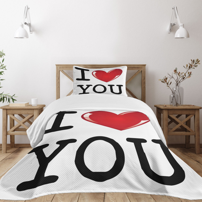 Valentines Birthday Bedspread Set