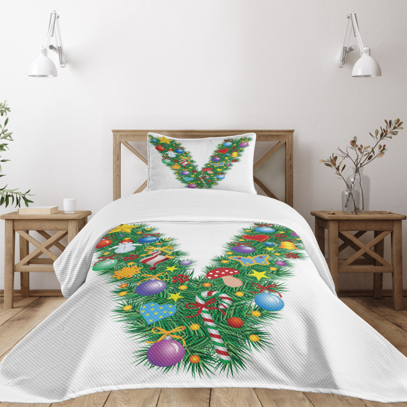 Ornamental Tree Bells Bedspread Set