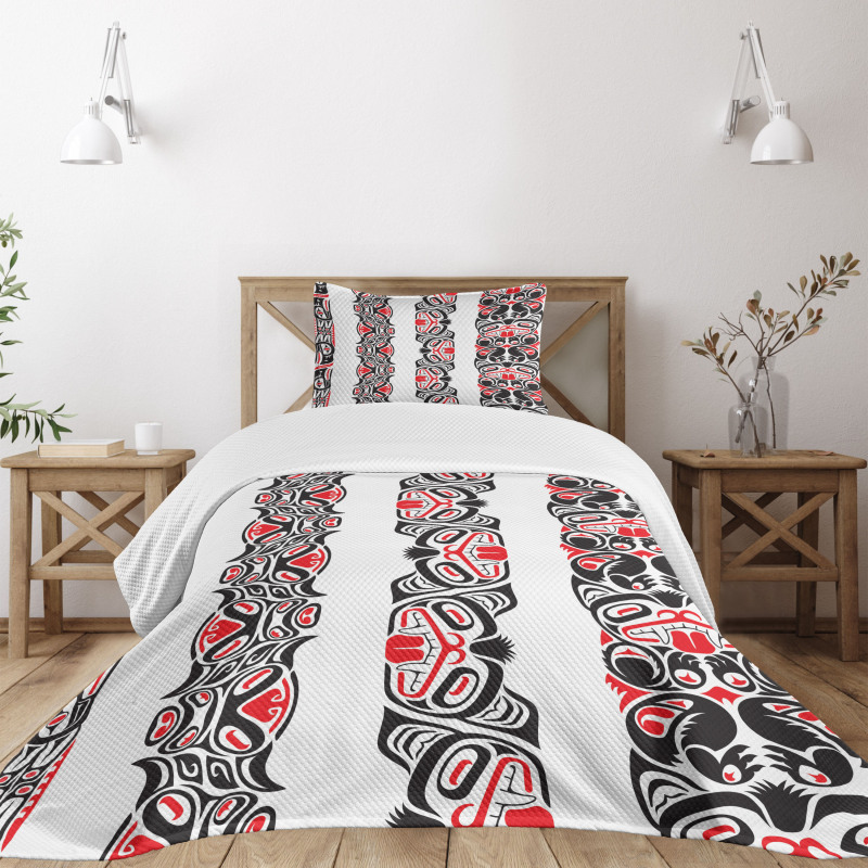 Haida Motifs Style Bedspread Set