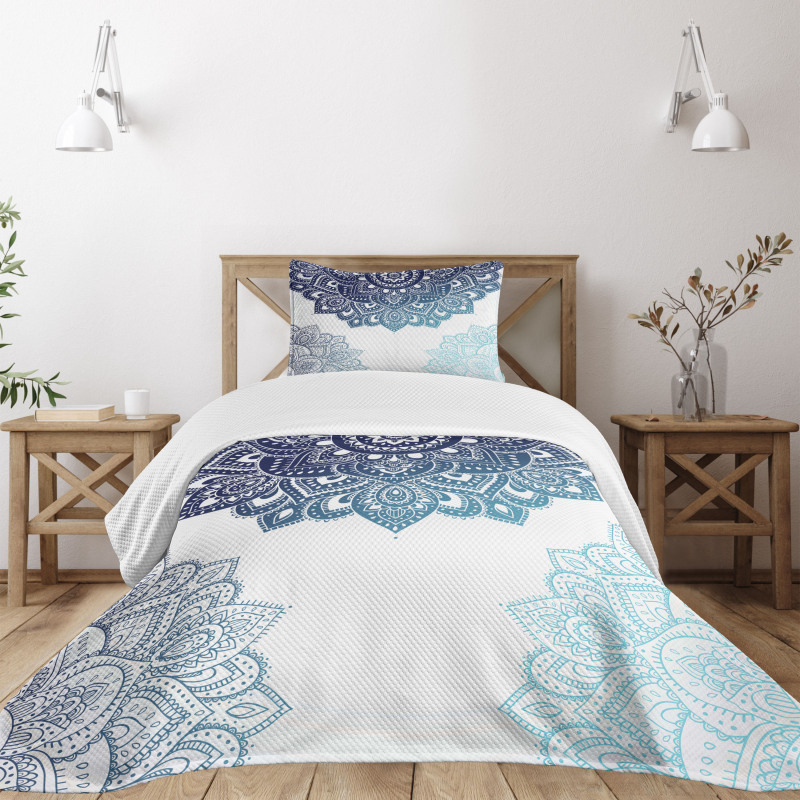 Vibrant Colored Mandala Bedspread Set