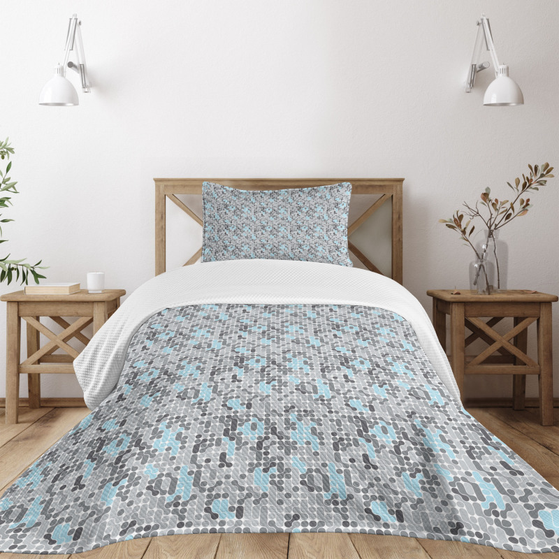 Modern Circular Maze Bedspread Set