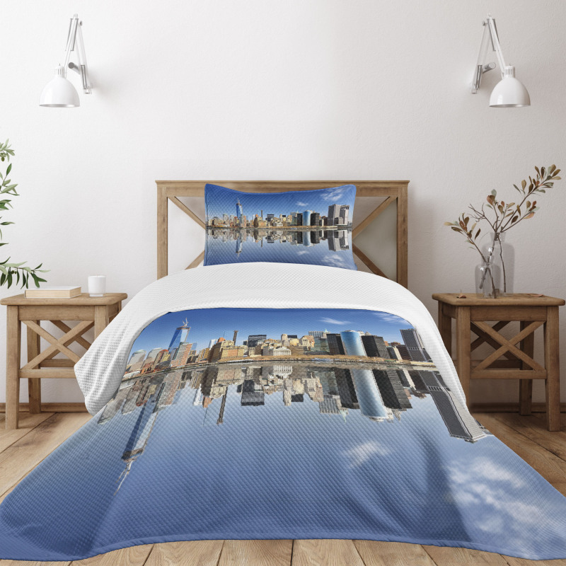 Manhattan Buildings Bedspread Set