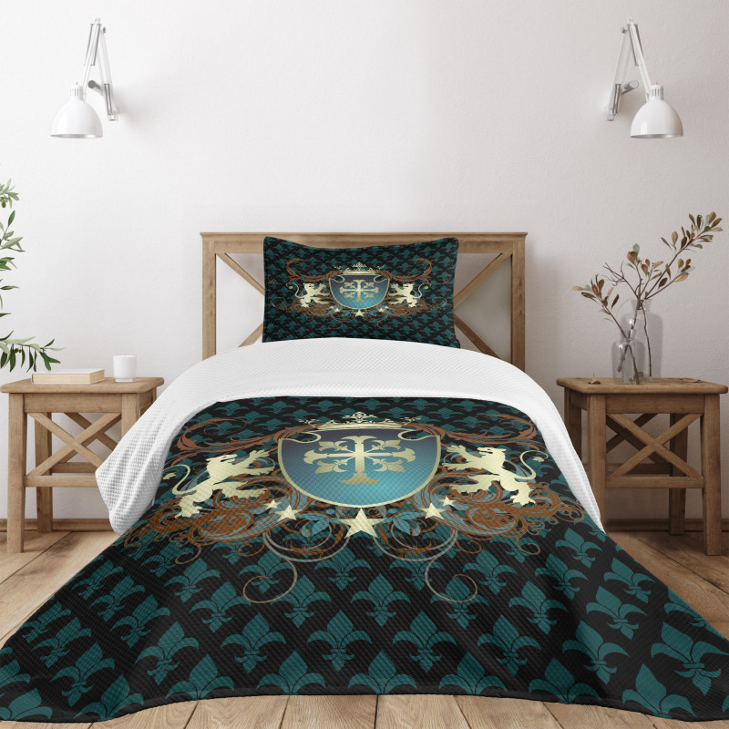 Middle Ages Coat of Arms Bedspread Set