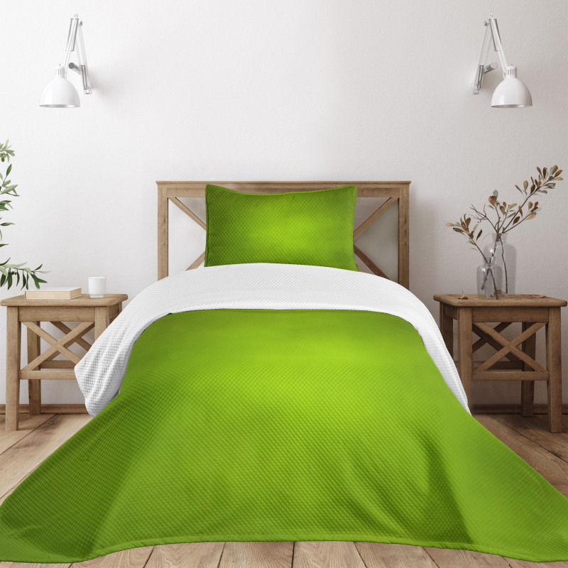 Abstract Green Blur Eco Bedspread Set