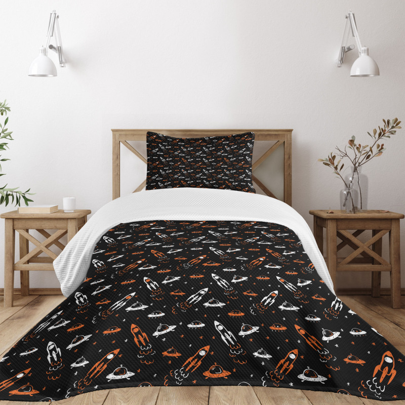 Traveling into the Cosmos Bedspread Set