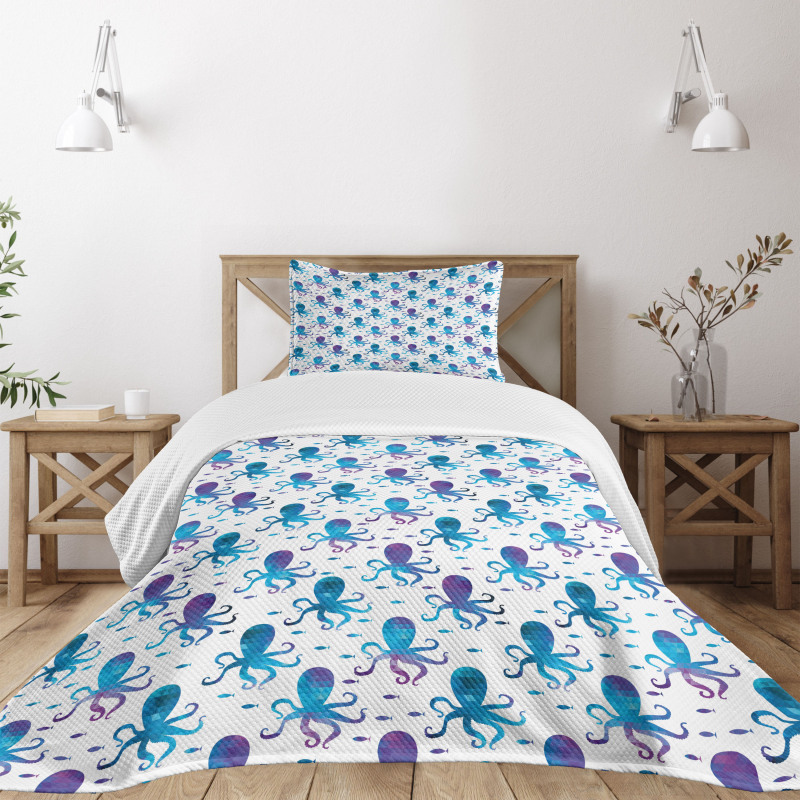 Polygonal Animal Design Bedspread Set