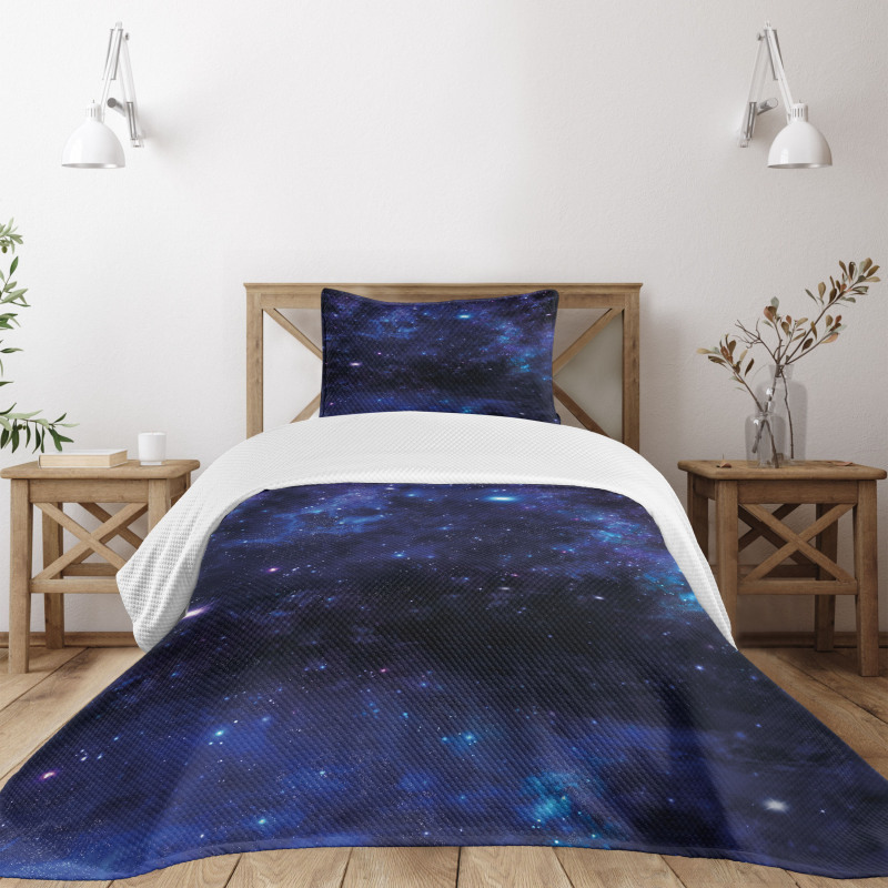 Abstract Stars and Nebula Bedspread Set