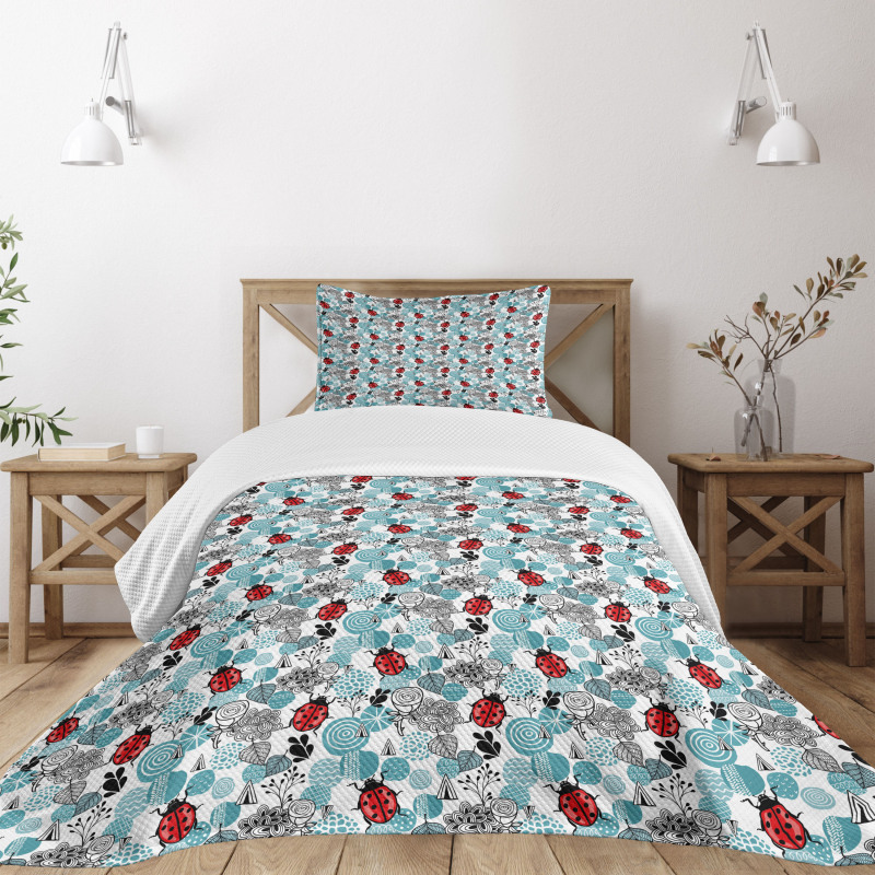 Romantic Roses Flowers Bedspread Set