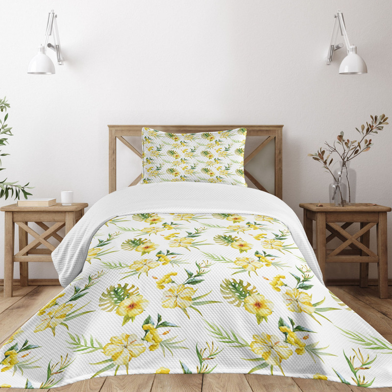 Summer Hibiscus Bedspread Set