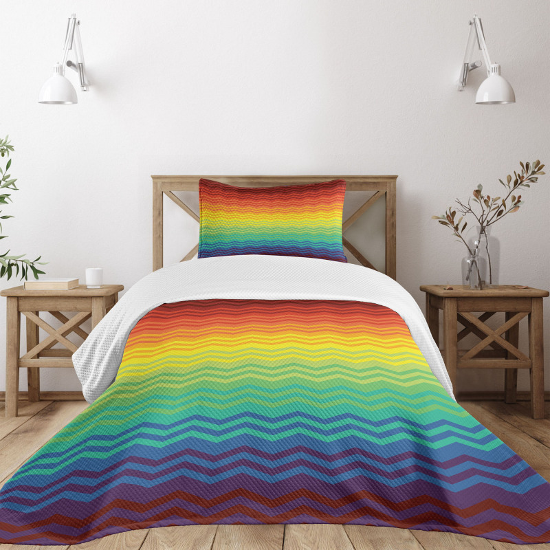 Tribal Culture Zigzags Bedspread Set