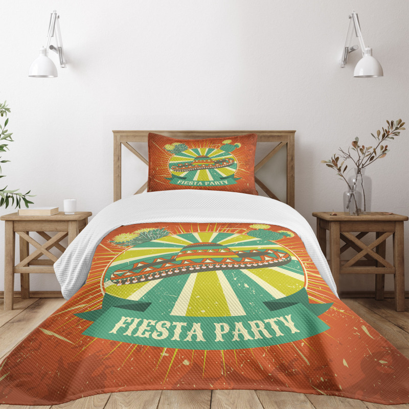Latin America Sombrero Bedspread Set