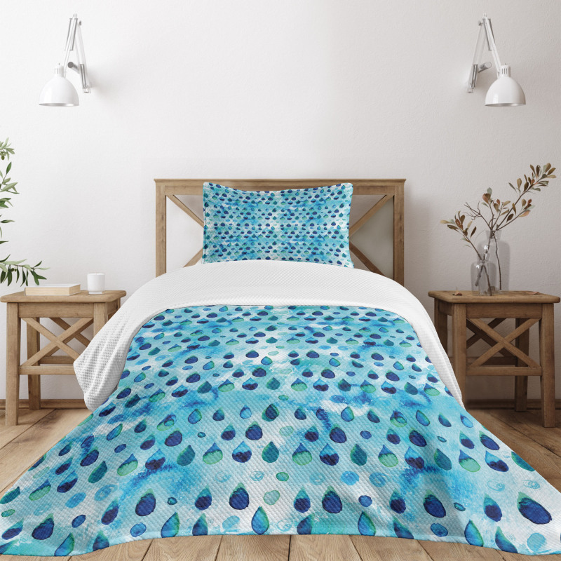 Waterdrops Quirky Bedspread Set