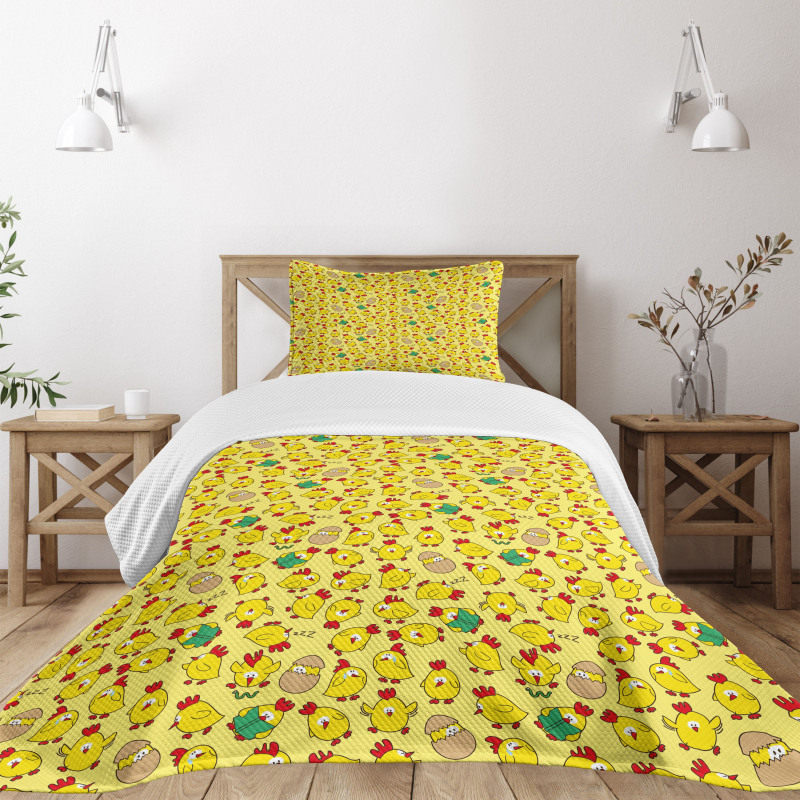 Poultry Hatching Bedspread Set