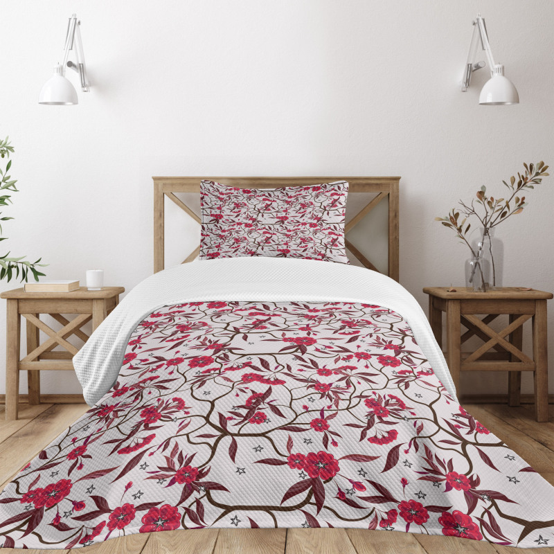Blooming Spring Branches Bedspread Set