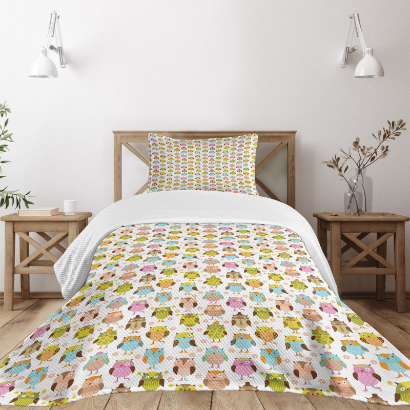 Floral Colorful Bedspread Set