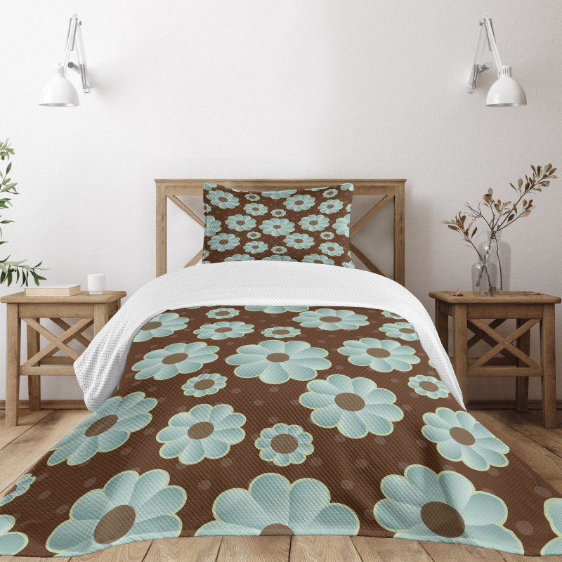 Retro Flora Bedspread Set