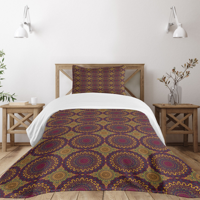 Tribal Art Mandala Bedspread Set