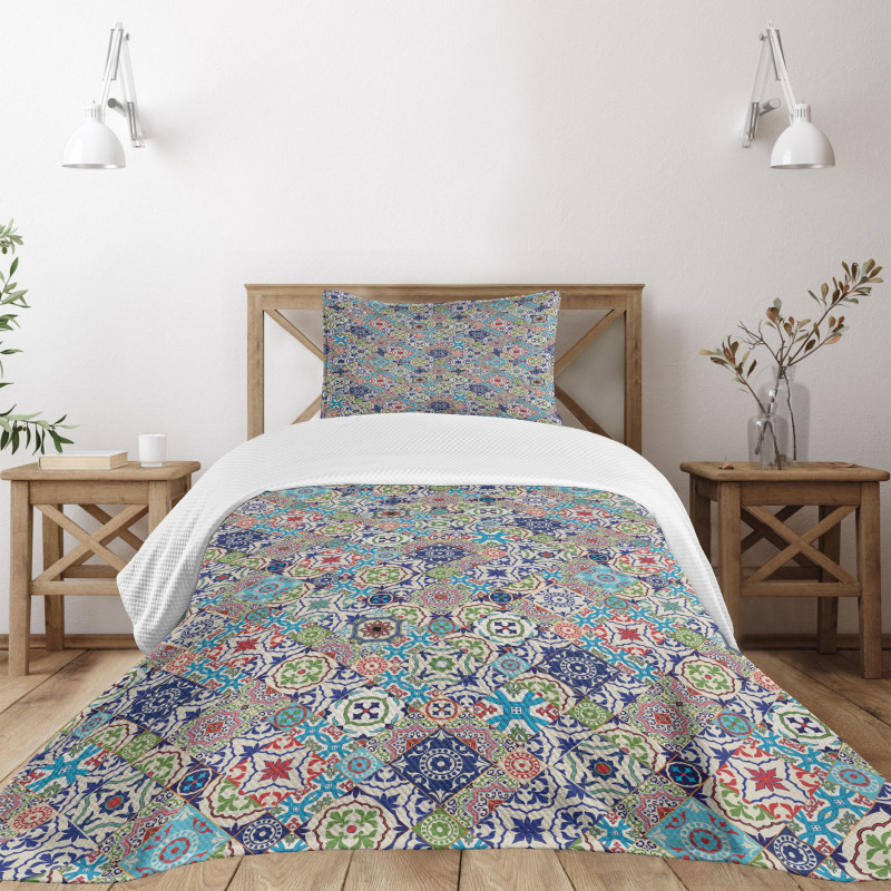 Colorful Floral Set Bedspread Set