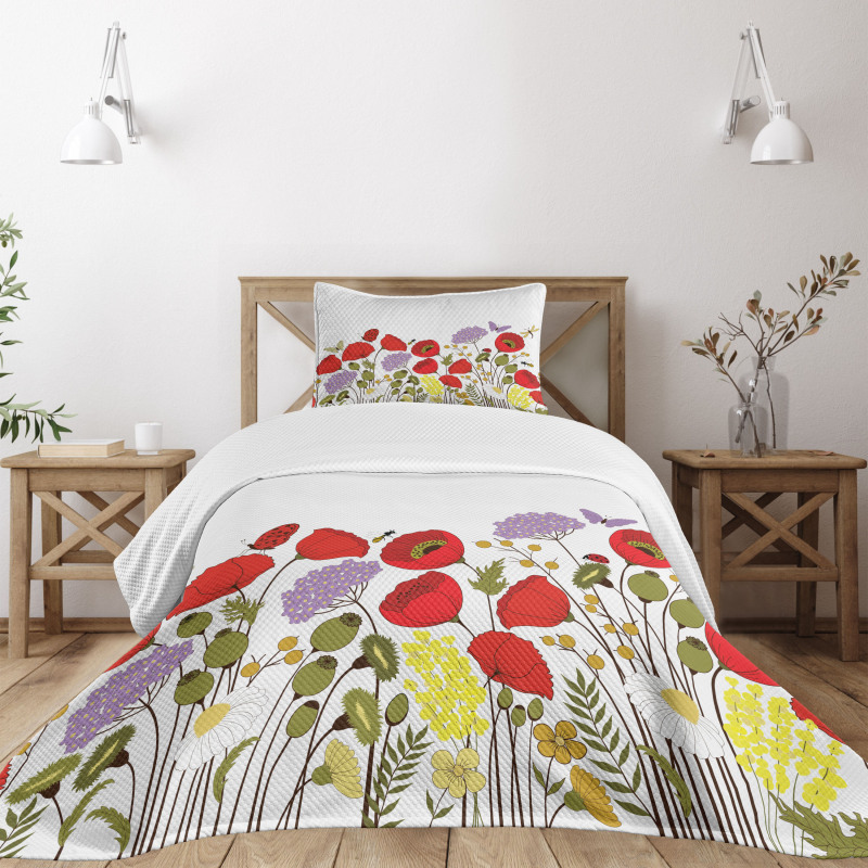 Nature Scene Fauna Bedspread Set