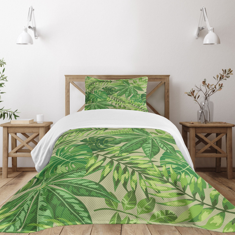 Fresh Jungle Aloha Bedspread Set