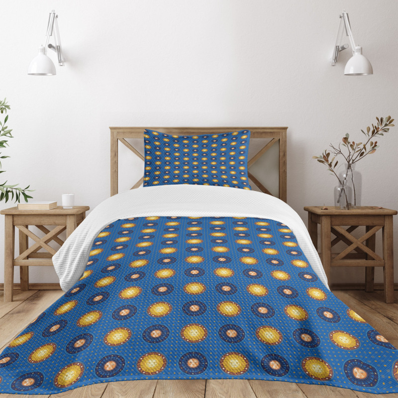 Astronomic Ornaments Bedspread Set