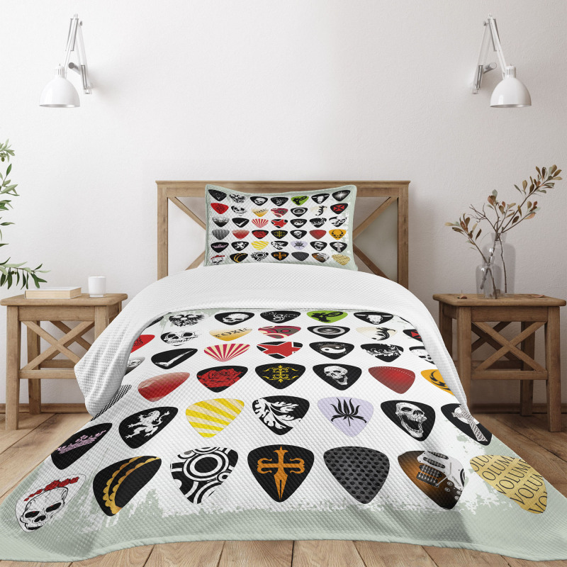 Guitar Picks Set Bedspread Set