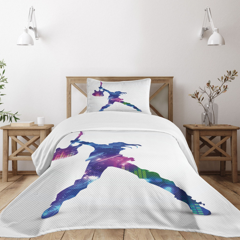 Colorful Party Star Bedspread Set