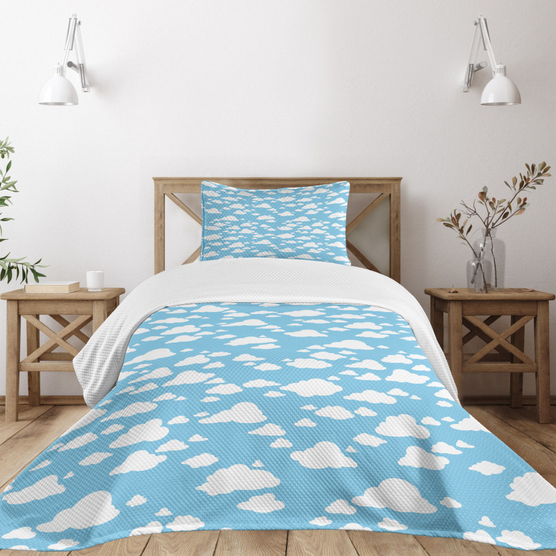 Clear Summer Sky Pattern Bedspread Set