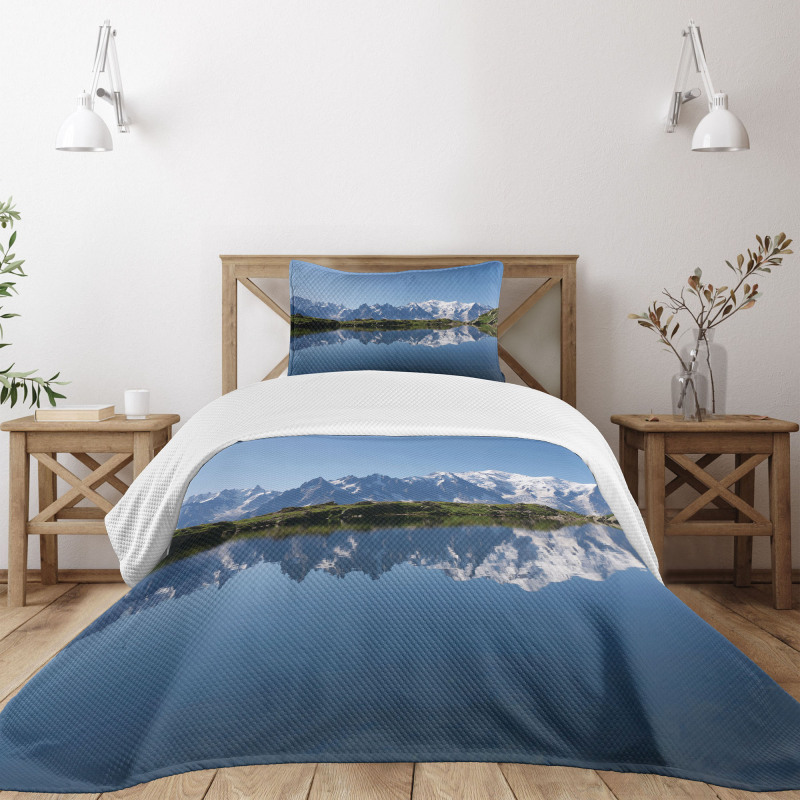 Mont Blanc Alps France Bedspread Set