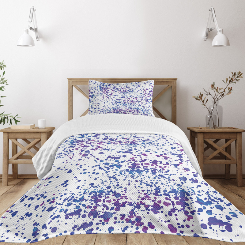 Paint Splatters Art Bedspread Set