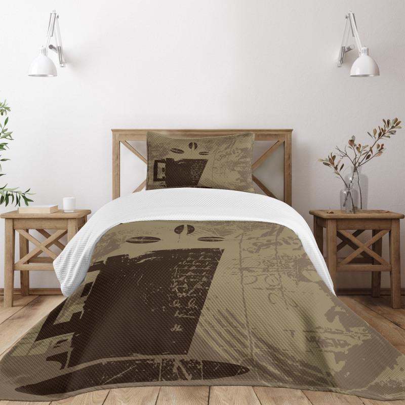 Grunge Java Breakfast Bedspread Set