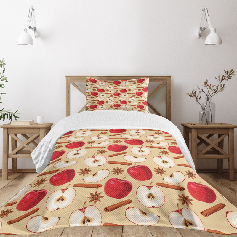 Star Anise Cinnamon Drink Bedspread Set