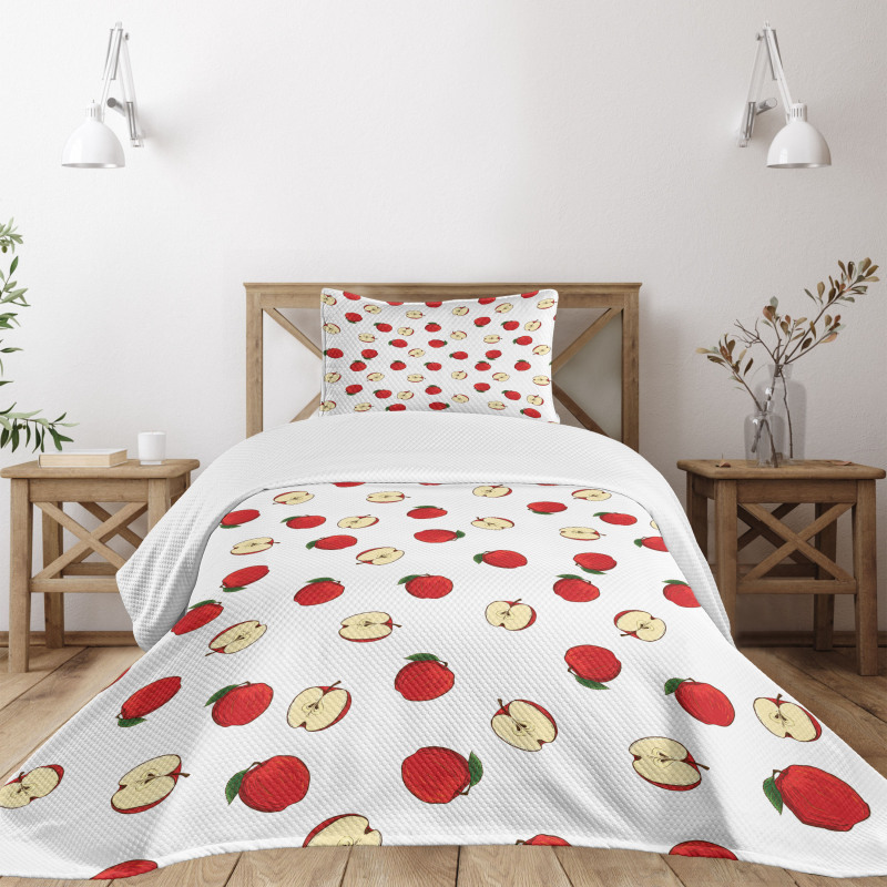 Vibrant Fruit Slices Bedspread Set