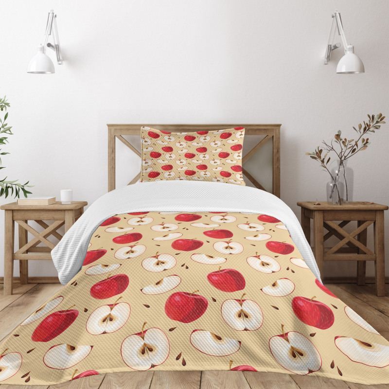 Fresh Fruit Slices Pie Bedspread Set