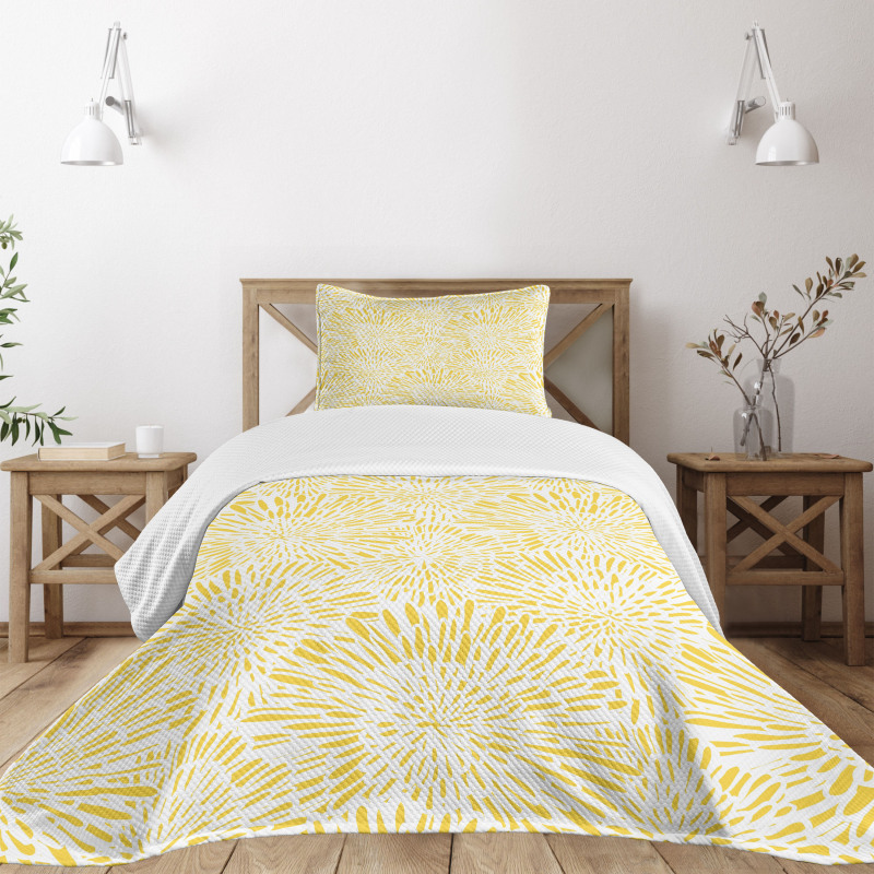 Dandelions Asters Abstract Bedspread Set