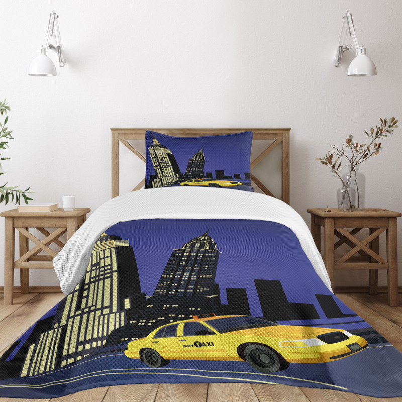 Taxi New York American Bedspread Set