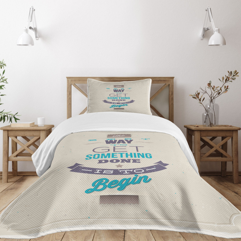 Leadership Words Bedspread Set