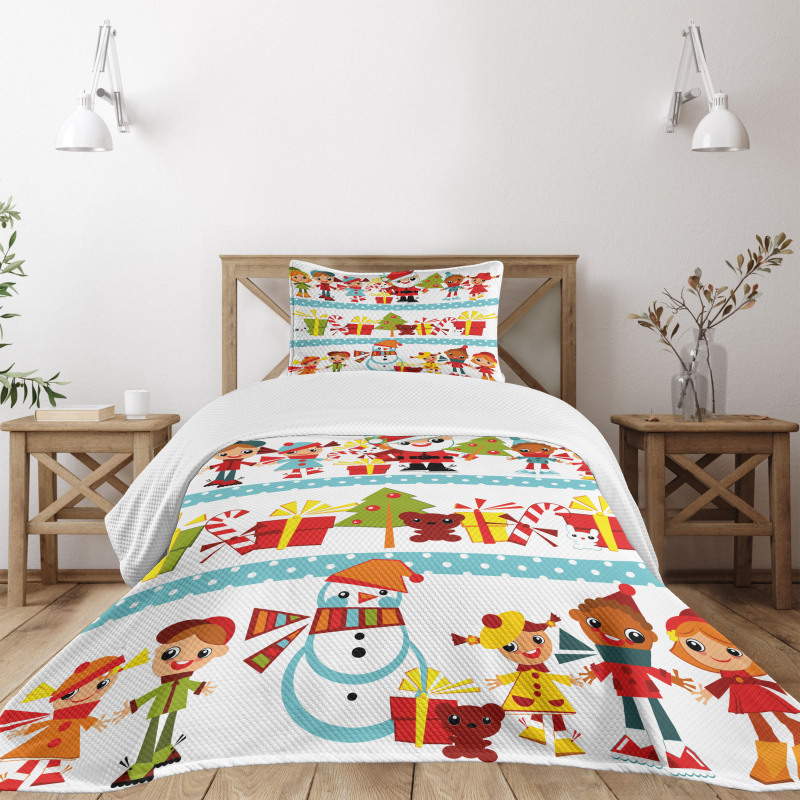 Joy Children Santa Bedspread Set