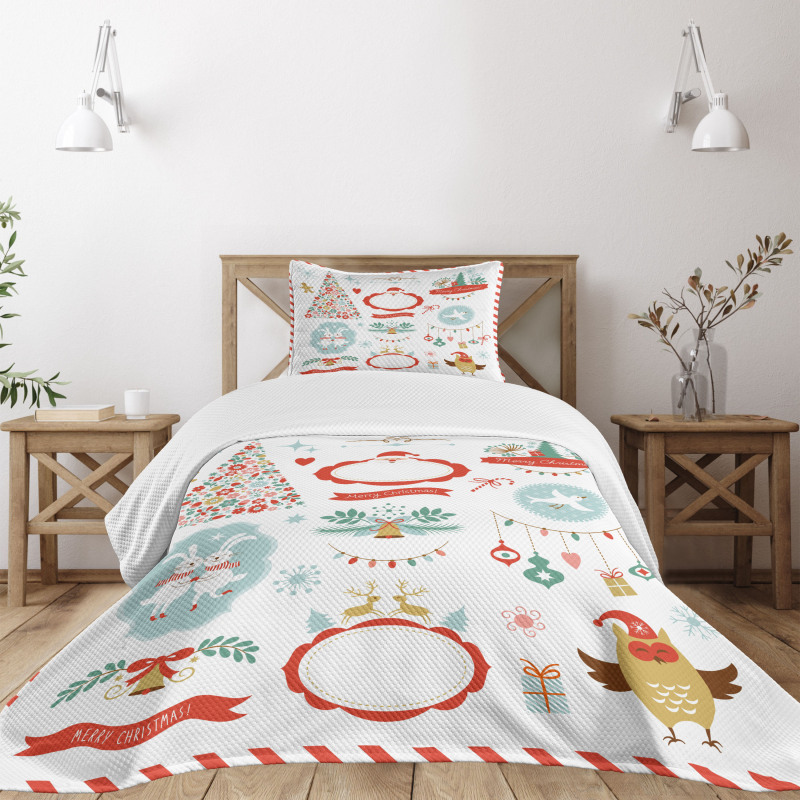 Cheerful Graphic Bedspread Set